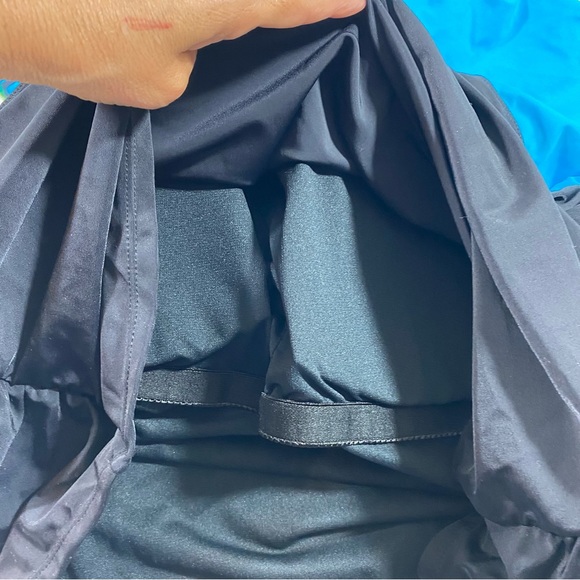 Rashguard woman’s Long Sleeve Shirred Side Attached Bra black blue 2XL Rashguard - Picture 7 of 11